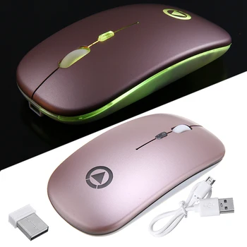 

For PC Notebook Laptop 1pc 1600dpi USB Optical Gaming Mouse 2.4Ghz Wireless Home Office Silent Rechargeable Mice Pohiks