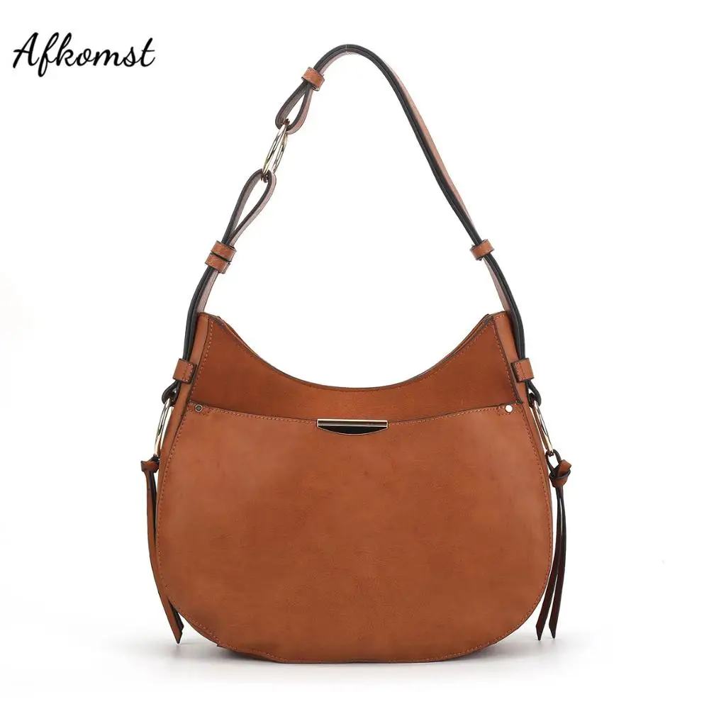 

AFKOMST Casual Hobo Purses and Handbags for Women Top Handle Tote and Satchel Shoulder Bags Lunxury Design High Quality HB1003L