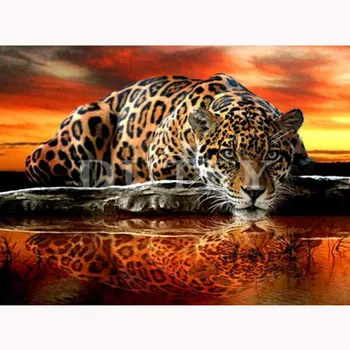

square full Diamond Painting "GRATIS" Luipaard