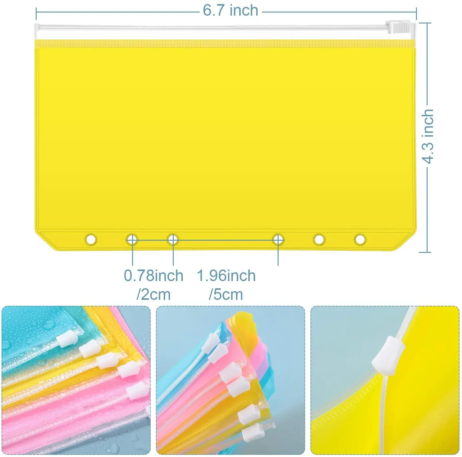 50 Blank Sheets Double-Sided Release Paper Tape Sticker Paper 6-Loof Holes  Binding Storage Illustrated Book DIY hand account