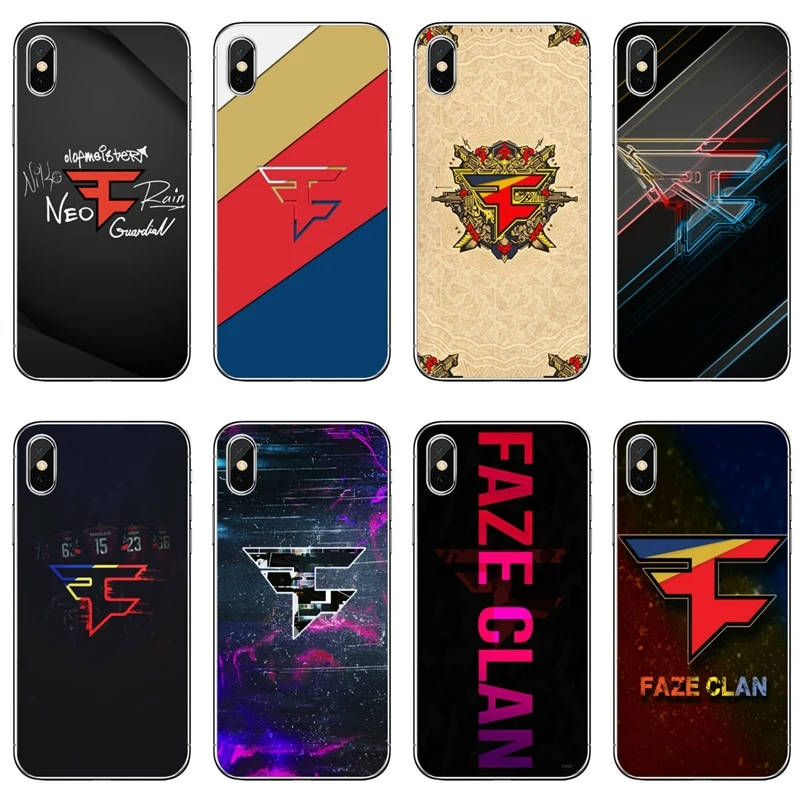 Для iPhone 11 pro XR X XS Max 8 7 6s plus SE 5s 5c iPod Touch 5 6 прозрачный чехол FaZe clan fan