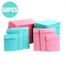 Green 50pcs Mailer Poly Bubble Padded Mailing Envelopes For Gift Packaging Self Seal Bag Bubble Black White Purple And Pink