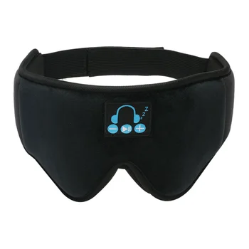 

Multipurpose 3D Shading Eye Mask Wireless Stereo Earphone Relief Fatigue Protective Eyepatch (Black)