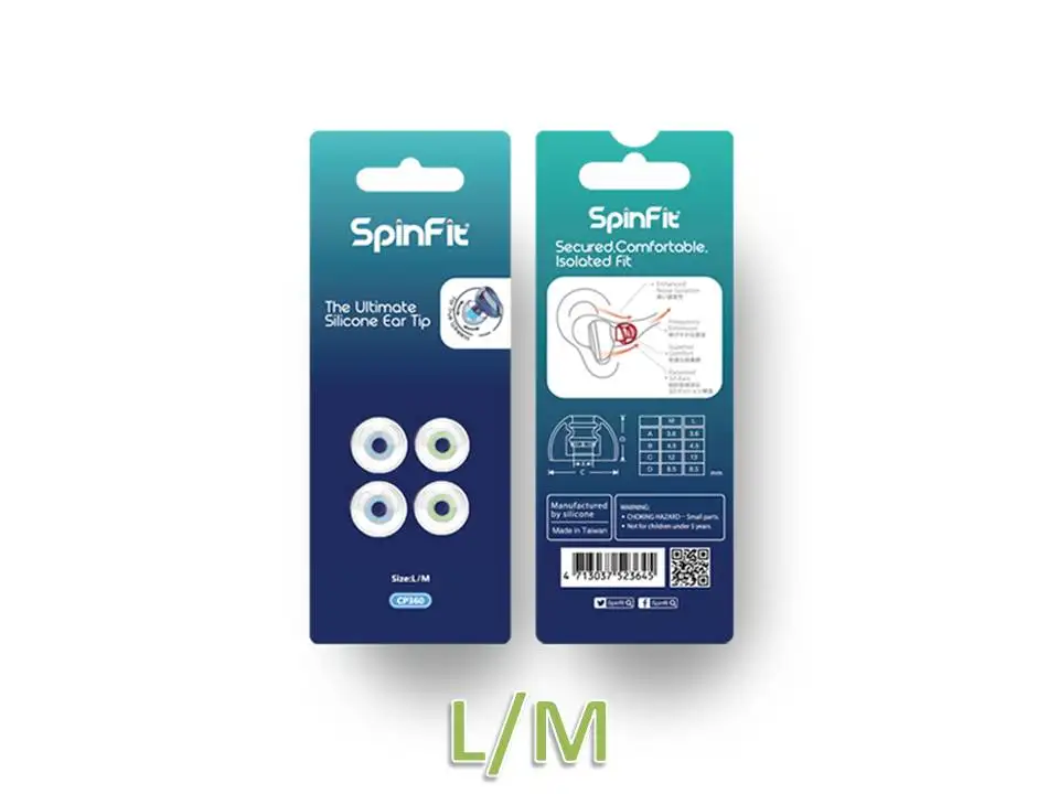 Наушники вкладыши SpinFit CP360 патентованный силиконовый наконечник|Аксессуары для