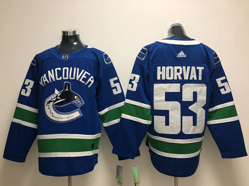 Сшитые Ванкувер Мужские взрослые#33 Henrik Sedin 53 Bo Horvat 22 danel Sedin Джерси