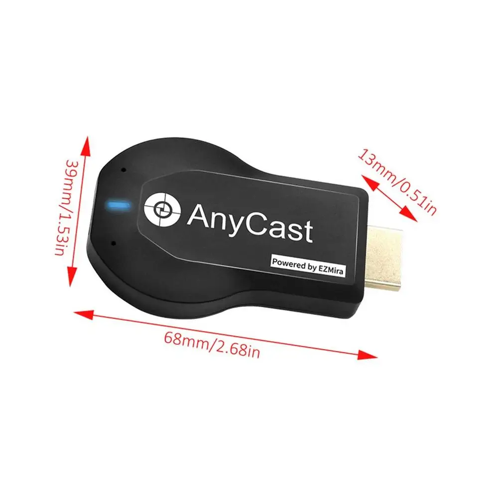 1080P беспроводной WiFi Дисплей приемник для ТВ-тюнера для AnyCast M2 Plus для трансляции записи HDMI tv Stick для DLNA Miracast