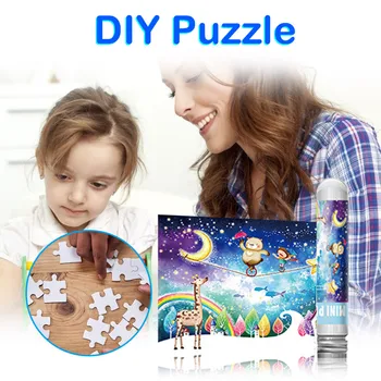 

2020 Puzzles Parent Child Home Kindergarten Handmade DIY Puzzle Quality Assembled Model Toys For Children