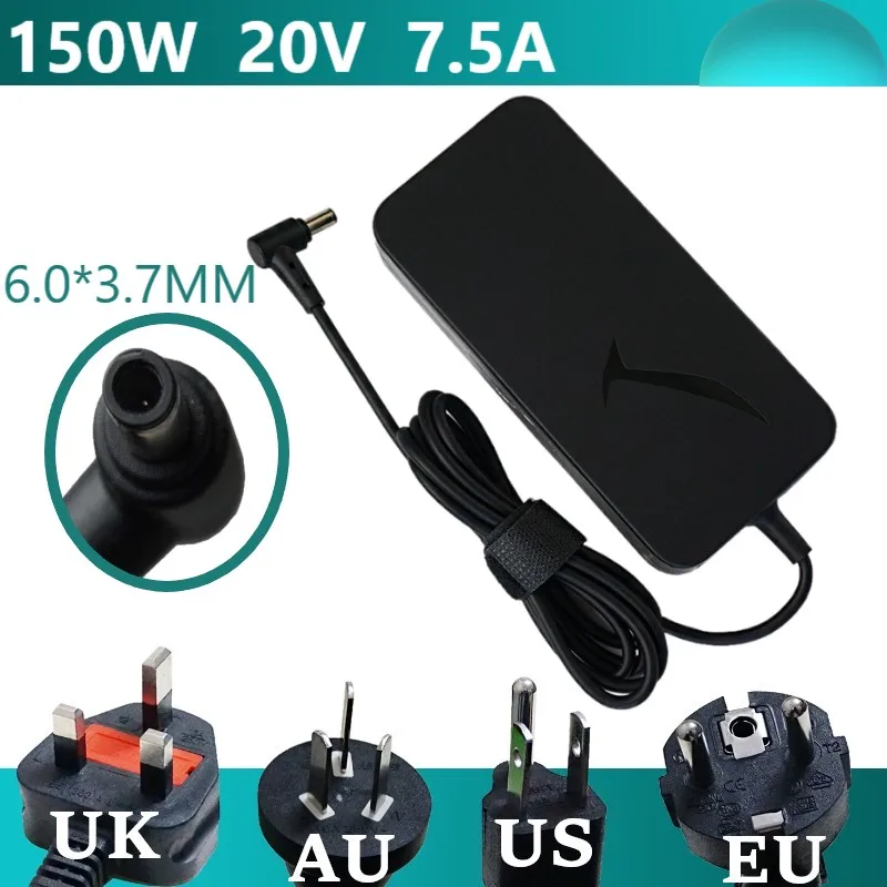 Новый 20V 7.5A Зарядное устройство подходит для ADP 150CH B A18 150P1A Asus Rog G531GT G731GT FX505GT FX705GT