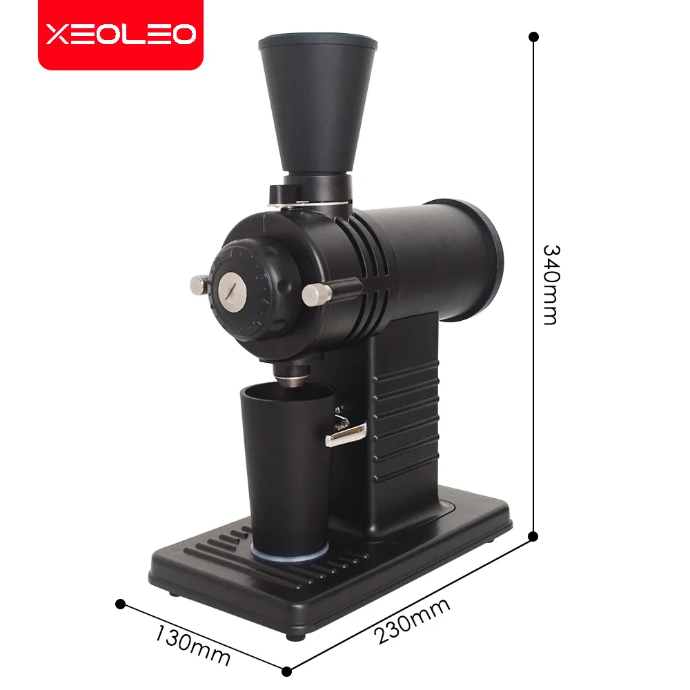 XEOLEO Filter coffee grinder 78mm shark tooth burr grinder 200W coffee bean grind machine 10 step coffee miller coffee maker 2