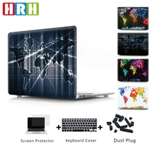 HRH карта мира пластиковый жесткий чехол для MacBook Pro 13 15 чехол A1989 A2159 A1706 A1708 A1707 A2141 для Mac Book Air Pro retina 13 15