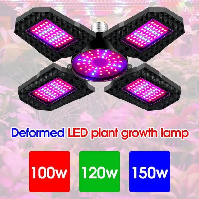 240 Led -Ek Piros Kék Spektrumú Növény Termesztése Világos Növényi Fitolamp 100/120/150W Laamp Proint Gope E27 Deformáció - Image 2