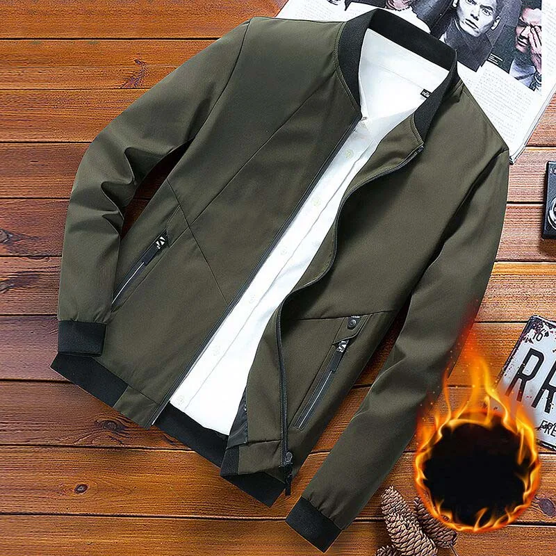 MANTLCONX зимняя куртка мужская 7XL 8XL Толстая теплая парка пальто повседневная флисовая куртка, пальто ветрозащитная мужская куртка ветровка мужская - Цвет: Army Green