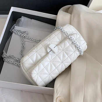 

Embroidery Thread Chain PU Leather Crossbody Bags for Women 2020 Fashion Shoulder Handbags Female Travel Cross Body Bag
