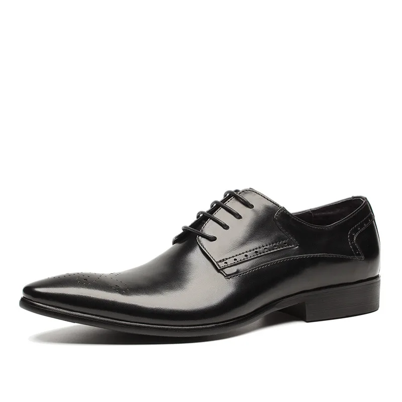 

Leather Shoes Men Shoes Business Formal Wear Leather Shoes Men's Leather Shoes Pointed Toe Leather