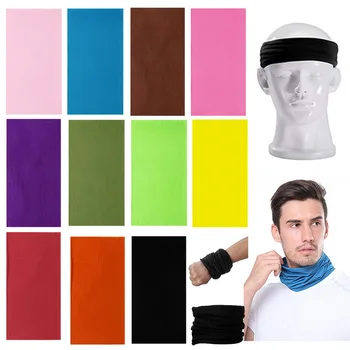 

Candy Color Outdoor Sport Magic Scarf Neck Warmer Tube Hiking Cycling Face Head Wrap Plain Color Headband Man Woman