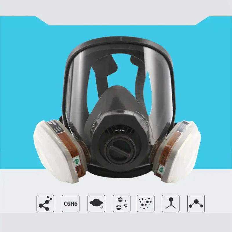 

Full Facemask Respirator Set Facepiece Defense Spray Painting Large Mask Protection For Chemistry Spraying