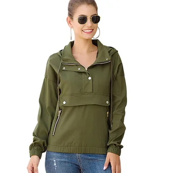 

Womens Clothing Sweatshirt Hoodie Casual Long Sleeve Pullovers Solid Hooded Streetwear Outerwear Autumn New Female Korean Hoodie