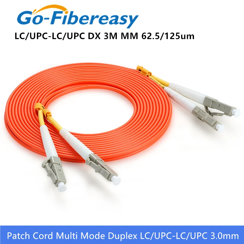 10 шт. оптический волоконный коммутационный шнур LC UPC мультимодовый OM1 62 5/125um