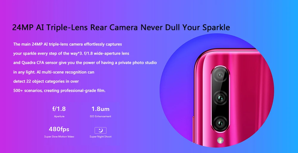 Глобальная версия honor 20 lite мобильный телефон 6,21 дюймов Android 9,0 FM отпечаток лица разблокировка смартфон