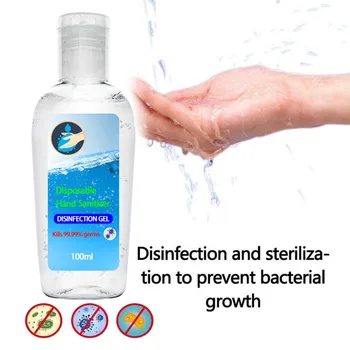 

100 Ml Disposable Quick-dry Antibacterial Disposable Disinfection Gel Portable Cute Wipe Out Bacteria Hand Sanitizer Gel Cleaner