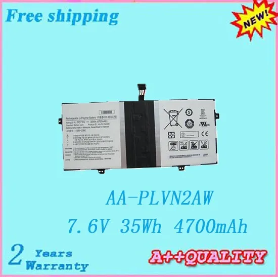 Ноутбук Лидер продаж батарея для samsung AA-PLVN2AW 7,6 V 35Wh/4700 mAh батареи