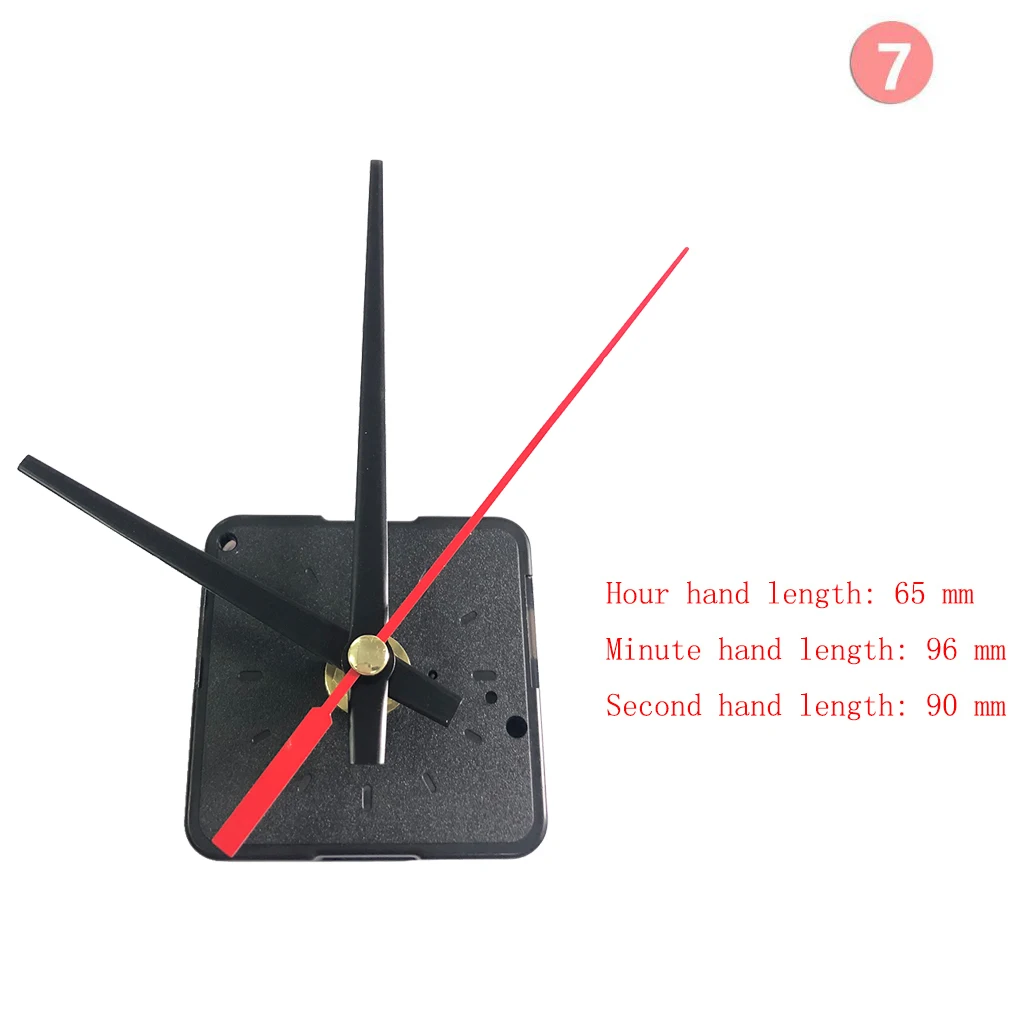 Set Wall Clock Movement Mechanism Clockwork with Hands Needles for DIY Wall Clock Repair Replacement Parts Kits 