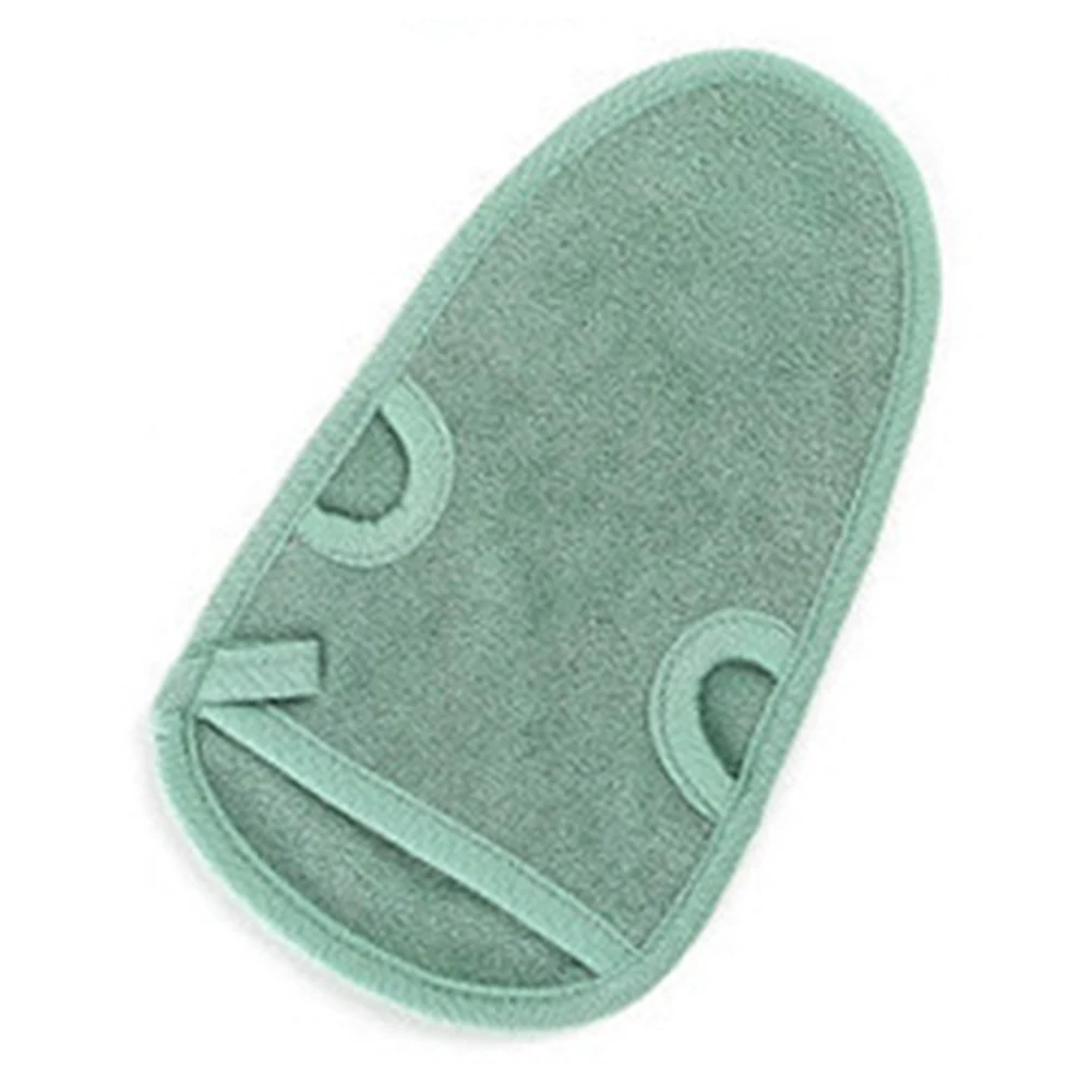 Зеленый Unisex Shower Body Deep Exfoliation Scrub Mitt Remove Dead Skin Mitten Exfoliating Bath Glove Scrub - Цвет: Зеленый