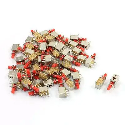 

Household Momentary Red Push Button Tactile Switch 25x13x8mm 50 Pcs