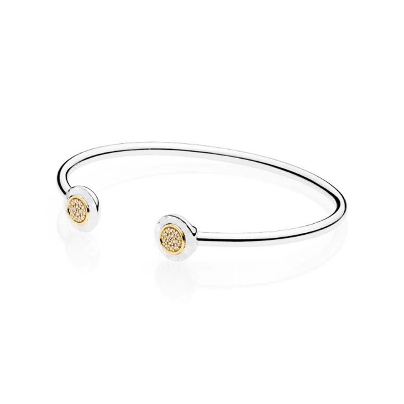 BBee Base Moments Bangle Openwork Open Bracelets Fit Bracelet Fashion Women Bead Charm Gift DIY Jewelry | Украшения и аксессуары