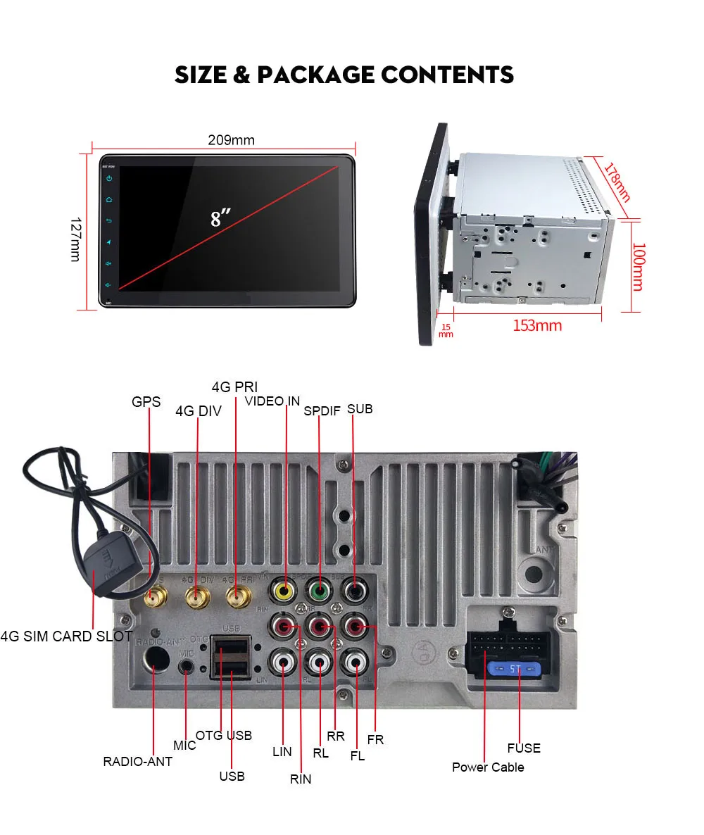Best ARKRIGHT 8" 2 Din Android 8.1 Car DVD Player SC9853 Octa Core 4+64GB Car Radio Audio Stereo/GPS Multimedia Player DSP 4G 12 Best ARKRIGHT 8" 2 Din Android 8.1 Car DVD Player SC9853 Octa Core 4+64GB Car Radio Audio Stereo/GPS Multimedia Player DSP 4G 12