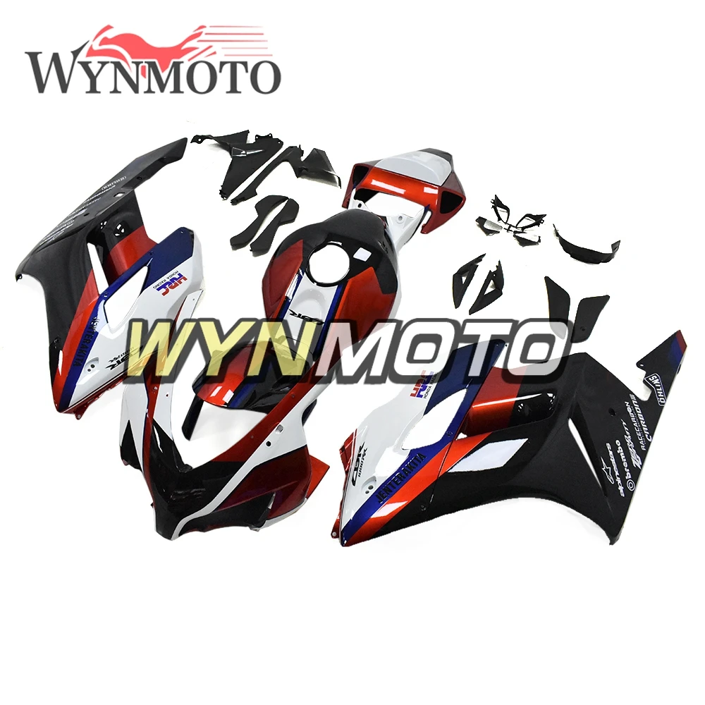 Красный черный и белый Полный обтекатели для Honda CBR1000RR 2004 2005 год 04 05 ABS литьевой пластмассовый комплект кузова