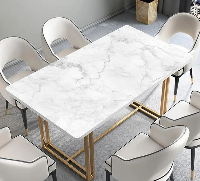 Rectangle Marble Texture Pvc Dining Table Covers Waterproof Oil Proof Anti Scald Table Pad Home Decor Christmas Tablecloths Tablecloths Aliexpress