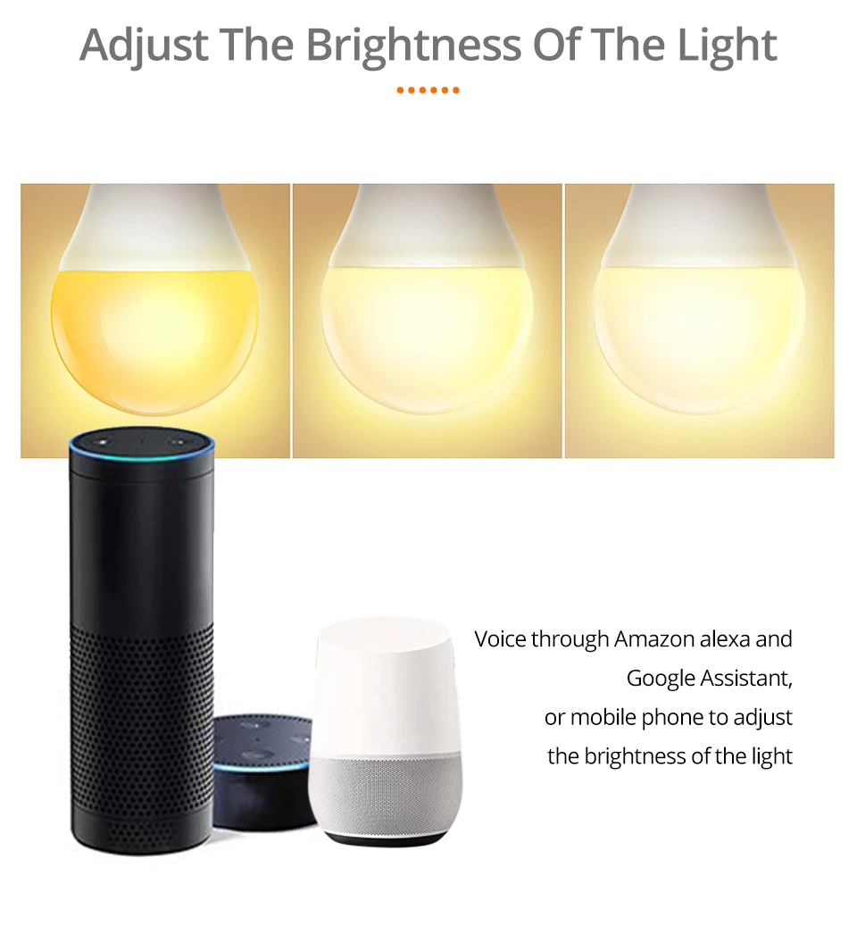 15 Вт E27/B22 умная wifi интеллектуальная лампа, беспроводной контроль через приложение, светодиодный умный светильник, лампа Alexa Google Assistant, волшебный Домашний Светильник