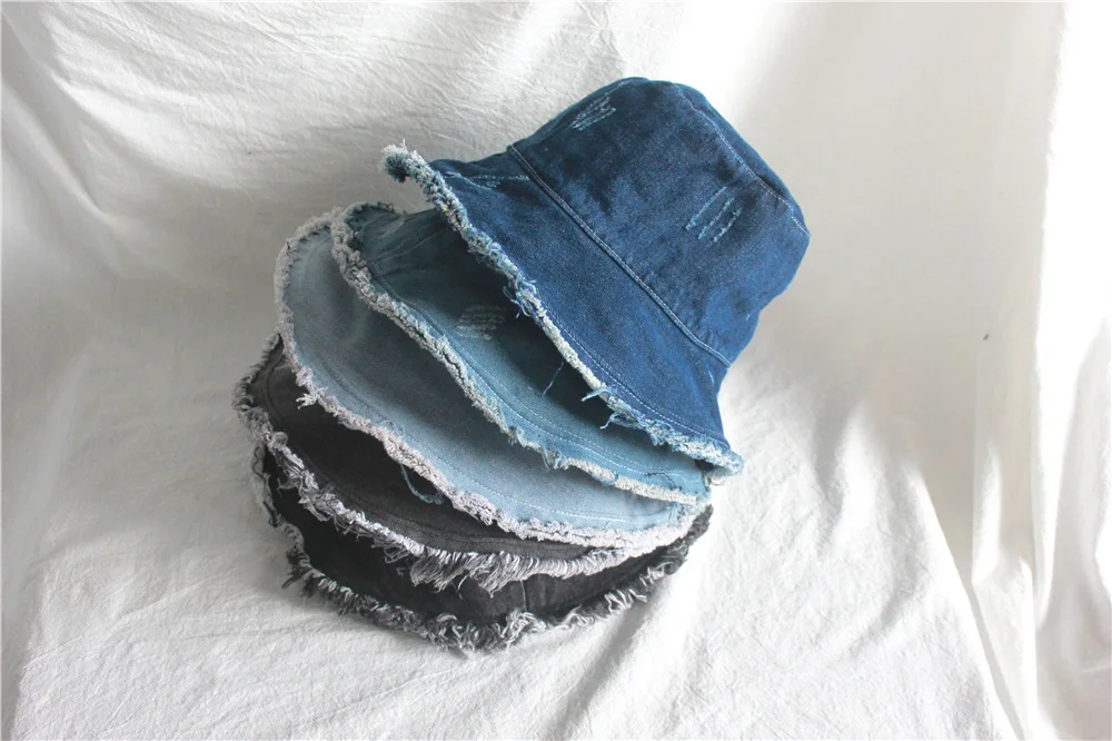 denim bucket hat