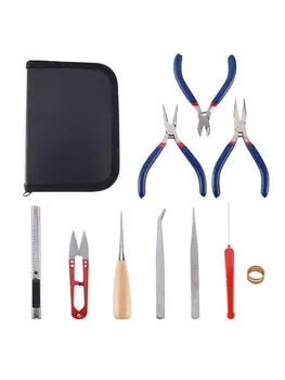 

Sewing Tools DIY Jewelry Tools Kit Supplies Pliers Kit DIY Jewelry Making Tools With Zipper Pouch High Quality Quick Delivery