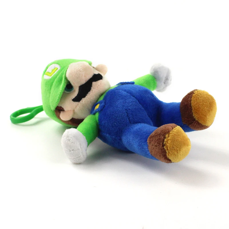 16 см 10 шт./лот Super Mario Bros Luigi плюшевый брелок для ключей кукла мини-подвески для детей Подарки