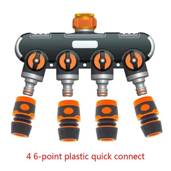 

4 Way Hose Splitter Sprinkler Connector Garden Faucet Adapter Water Distributor