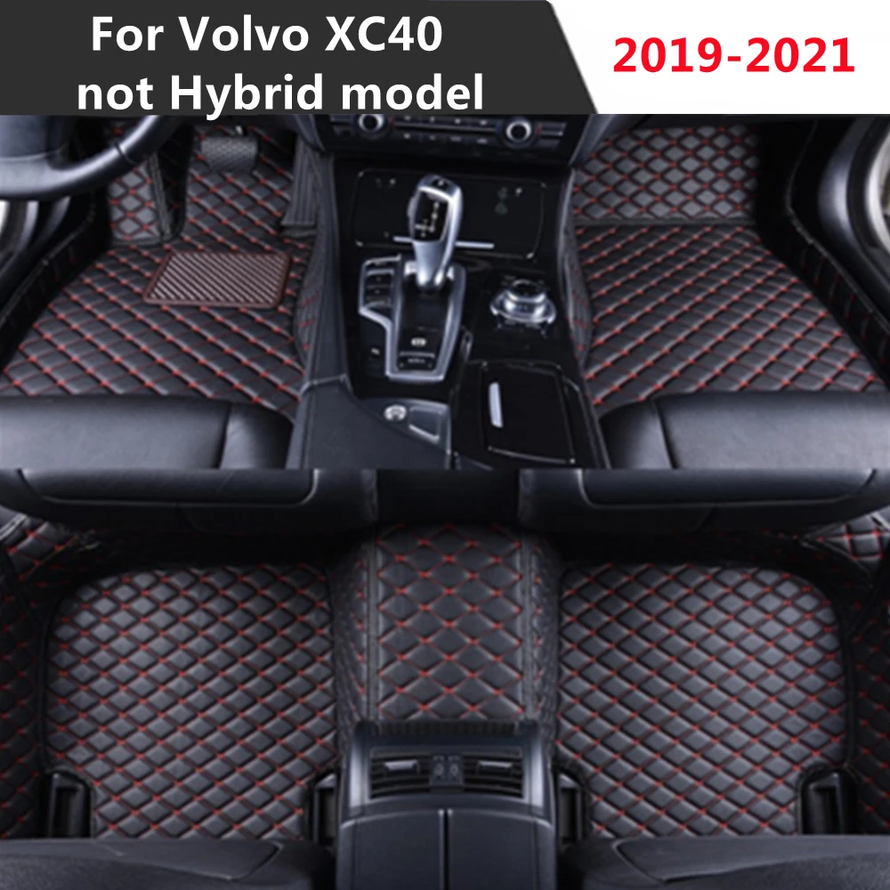 Кожаный Автомобильный напольный коврик для Volvo XC40 (2019-2021) ног Стайлинг автомобиля