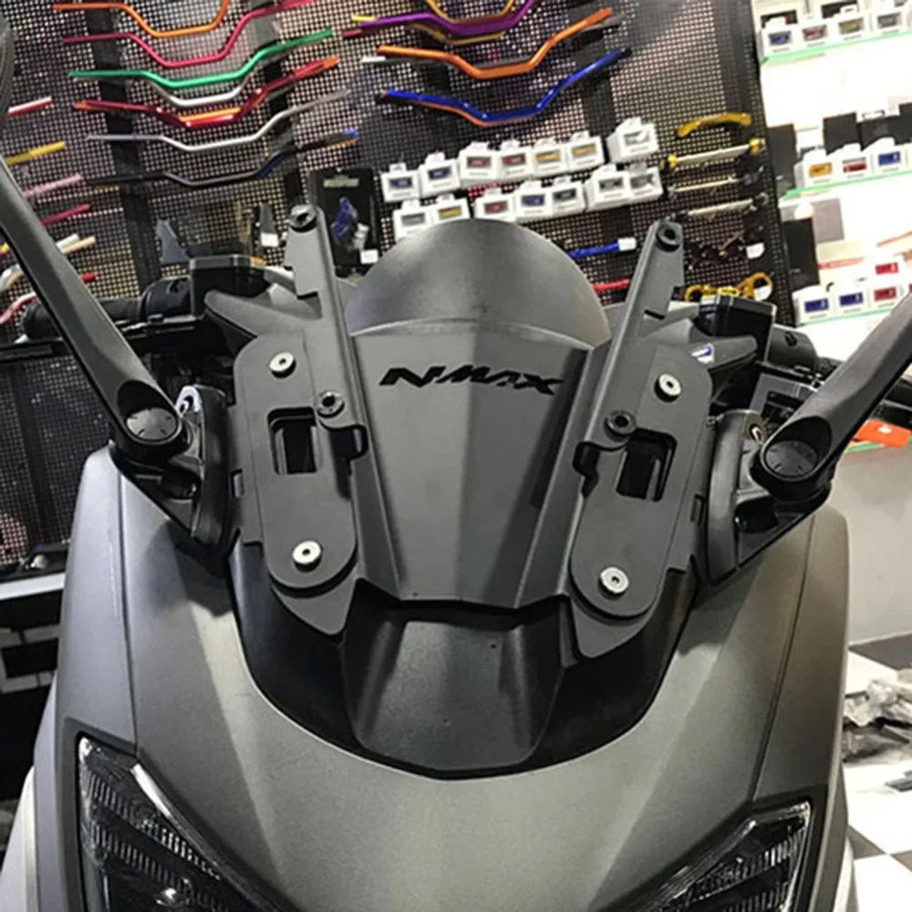 Модифицированное лобовое стекло мотоцикла NMAX для Nmax155 150 125 мотор зеркало заднего вида кронштейн лобового стекла для Yamaha Nmax 125 150 155