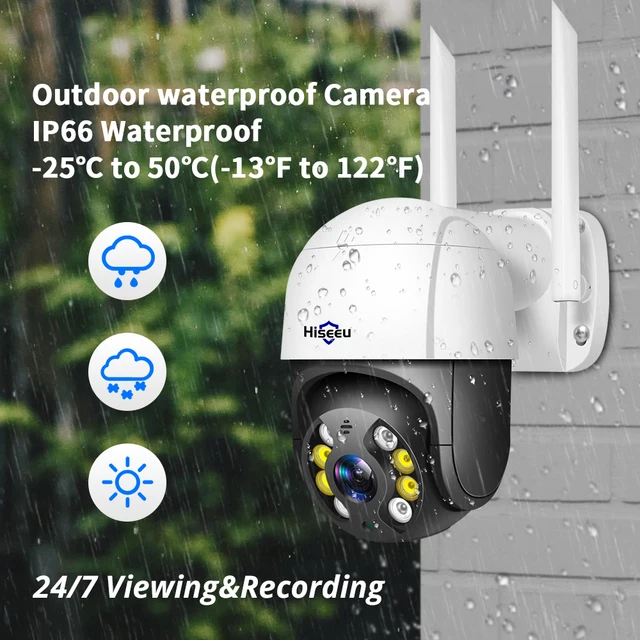 Hiseeu 1536P 1080P Speed Dome Wireless WIFI Camera 2MP 3MP Outdoor 5x Digital Zoom PTZ IP Camera Audio CCTV Surveillance Onvif 4