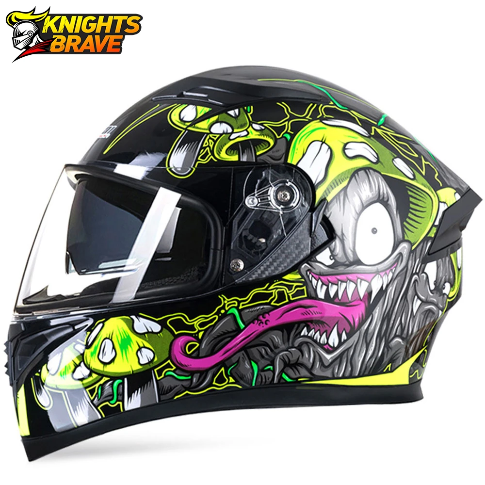 Motorcycle Helmet Full Face Double Visor Casco Moto Capacete Off-road Helmets