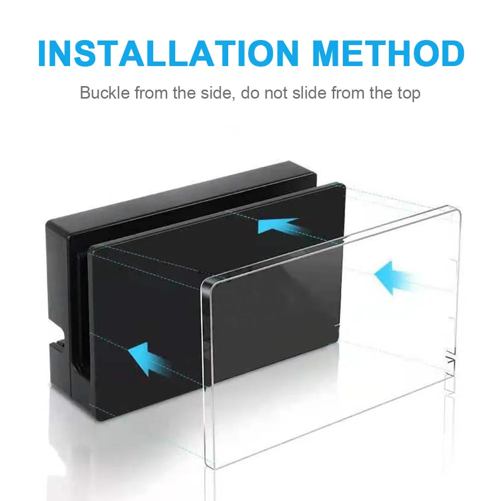 Transparent PC Charging Dock Cover Sleeve Anti Dust Guard Protective Hard Case for Nintendo Switch Accessories - ANKUX Tech Co., Ltd