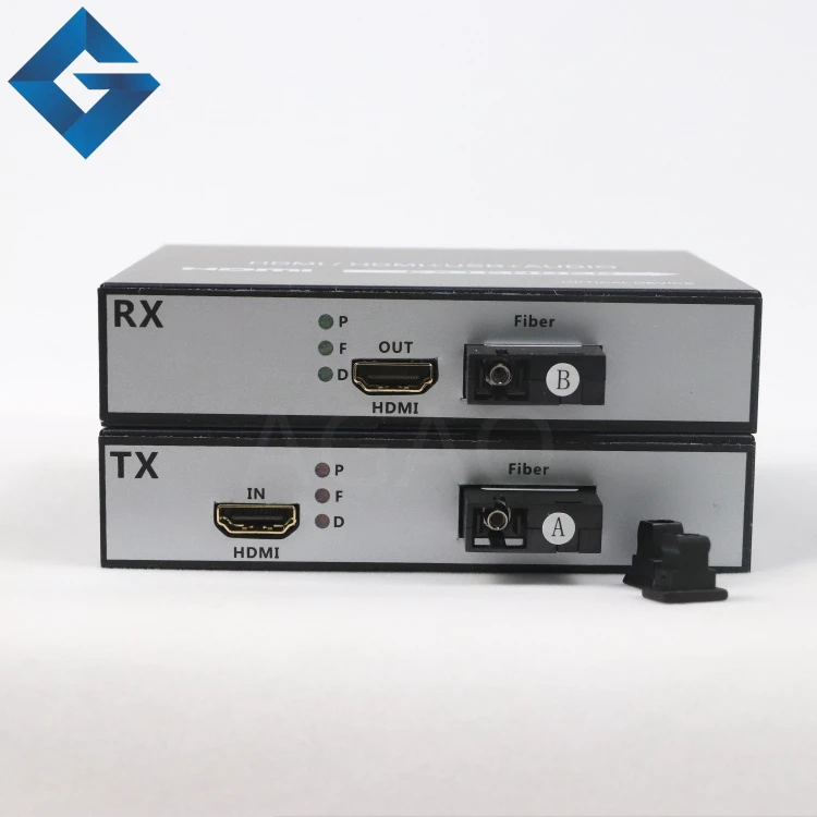 Новая пара HDMI Оптический приемопередатчик, 1080P HDMI удлинитель(HDMI+ USB+ аудио) с KVM, оптоволоконный конвертер