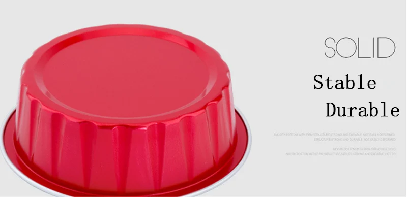 10 шт. 60 мл круглые одноразовые алюминиевые Фольга пищевые чашки мини кексы форма для выпечки Форма для десерта контейнер для Мусса пудинга