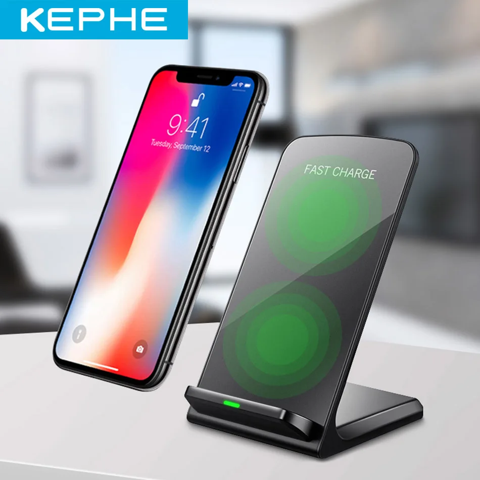 Беспроводное зарядное устройство с двойной катушкой Qi 20 Вт для iPhone 11 12X8 10 Plus док