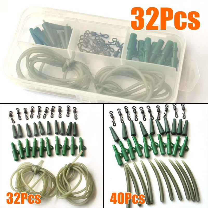 Fishing Quick Change Swivels Carp Terminal Tackle Green Accessory Attachment UK