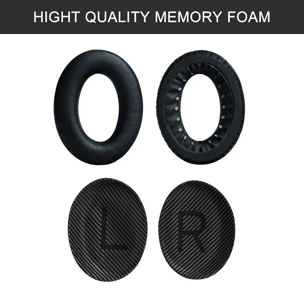 1Pair Ear Pads Replacement for Bose Headphones QC35 QC25 QC15 AE2 AE2i AE2w Quiet Comfort Earphone Sleeve Sponge Sleeve Earmuffs