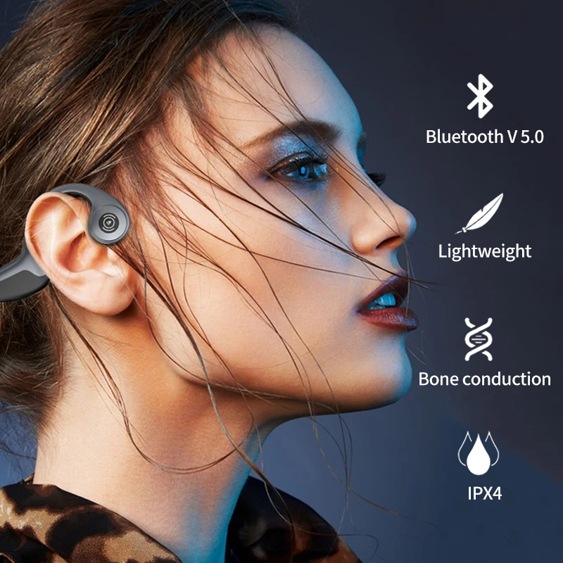 Фото Наушники с костной проводимостью Z8 беспроводные Bluetooth наушники для Xiaomi Redmi Huawei Наушники с костной проводимостью Z8 беспроводные Bluetooth наушники для Xiaomi Redmi Huawei