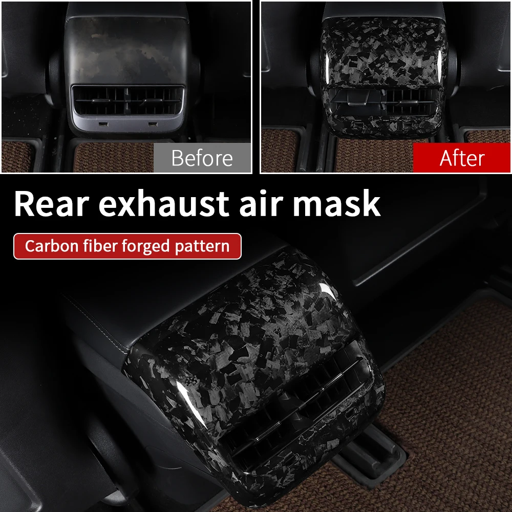 Real forged carbon fiber for Tesla model 3 accessories/car accessories model 3 tesla three tesla model 3 carbon/accessoires