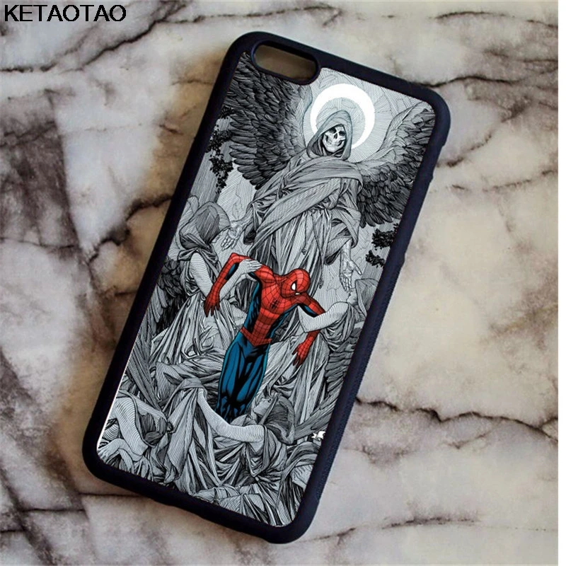 Зеленый KETAOTAO Comics супергерой Человек-паук яд Джокер чехол для телефона s для iPhone 4S 5S 6S X Plus XR XS Max Чехол Мягкий ТПУ резиновый силиконовый - Цвет: Зеленый
